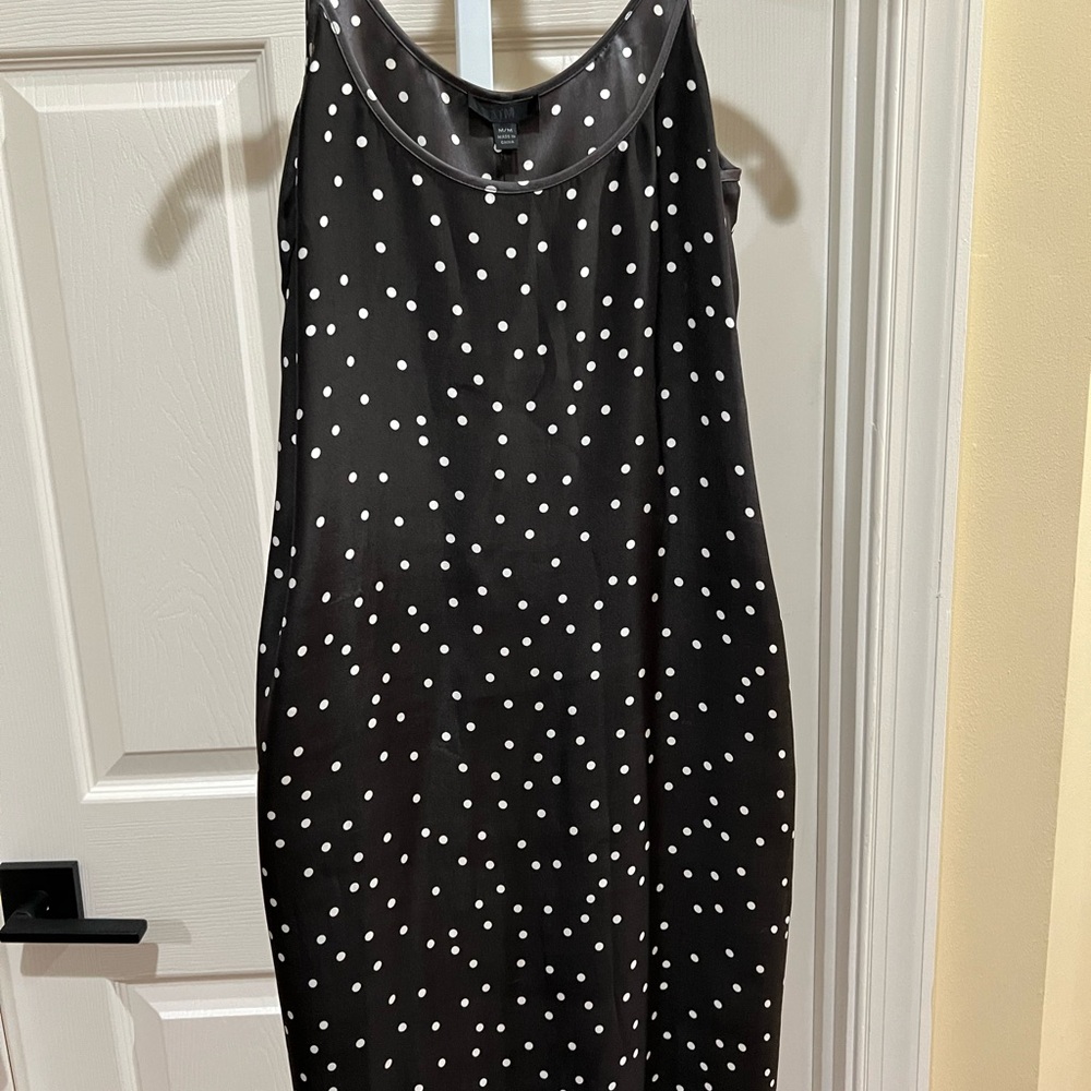 ATM Anthony Thomas Melillo Silk Polka Dot Slip Dress